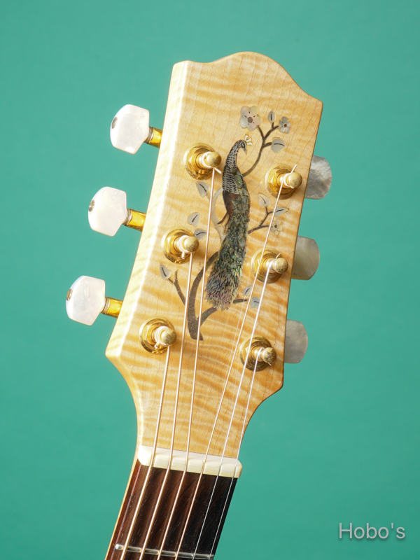 Shimo Guitars (志茂 崇弘) Model Custom Peacock "German Spruce/ Curry Maple”  1
