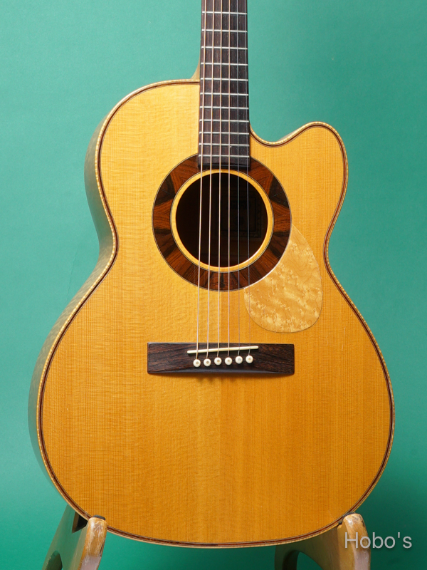 Shimo Guitars (志茂 崇弘) Model Custom Peacock "German Spruce/ Curry Maple”  5