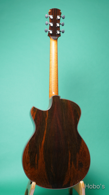 FUJII GUITARS (藤井 圭介)  OM  "Bear Claw Sitka Spruce / Brazilian Rosewood" BACK