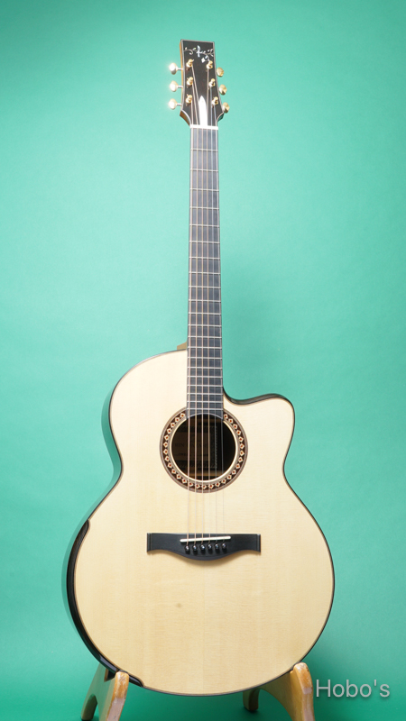 Hayase Guitars (早瀬 輪) CTM R-f.V "German / Cocobolo" FRONT