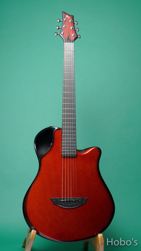 Emerald Guitars X10 Vibrant Red FRONT