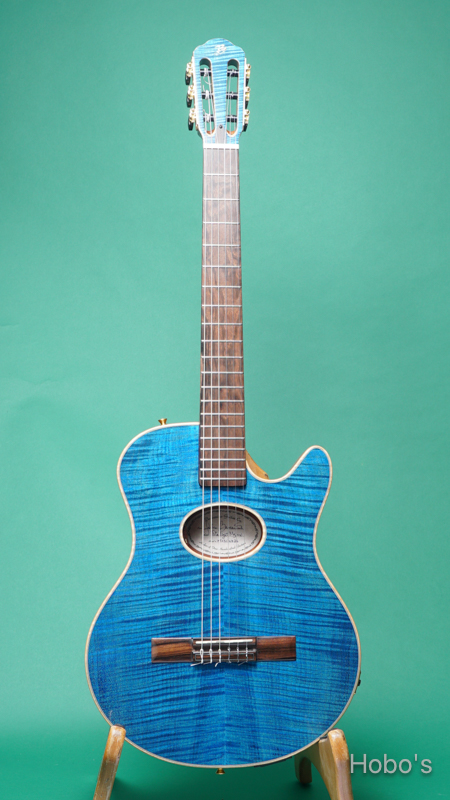 Buscarino Guitars (John Buscarino) The Starlight Nylon Blue "坂崎幸之助セレクトモデル" FRONT