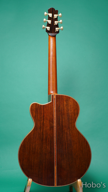 Sugi Craft (杉田 建司) SJ Cutaway "German / Indian Rosewood" BACK