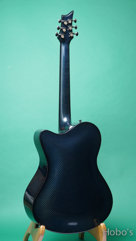 Emerald Guitars X20 Blue Quilted Maple Custom "w/L.R.Baggs Anthem" BACK