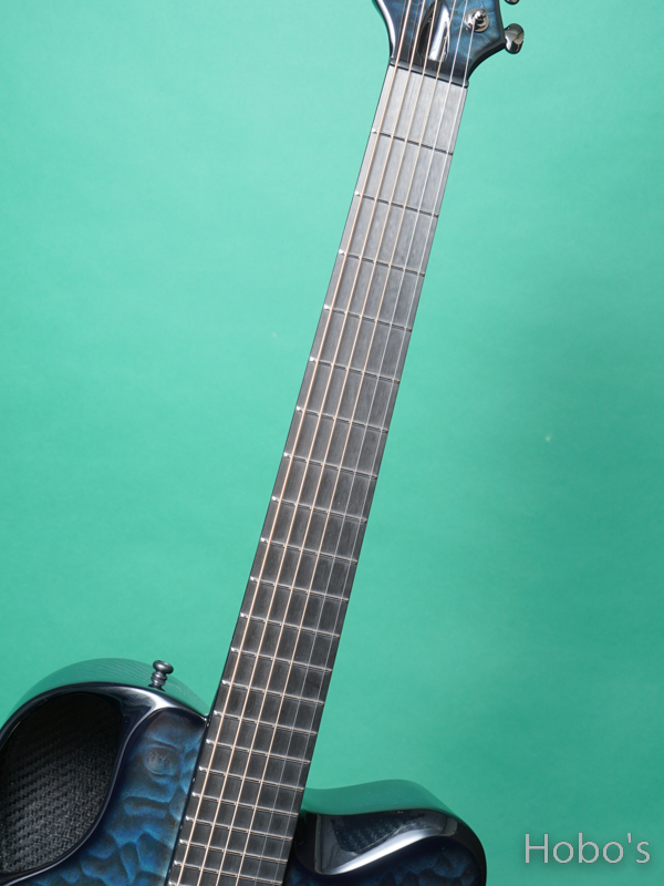 Emerald Guitars X20 Blue Quilted Maple Custom "w/L.R.Baggs Anthem" 3