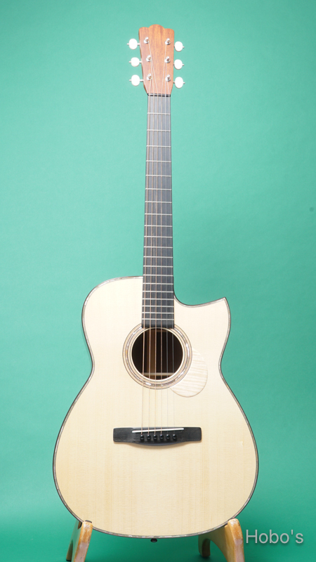 Hobo's Works (岡 健男) Model OT  "Adirondack / Madagascar Rosewood" FRONT